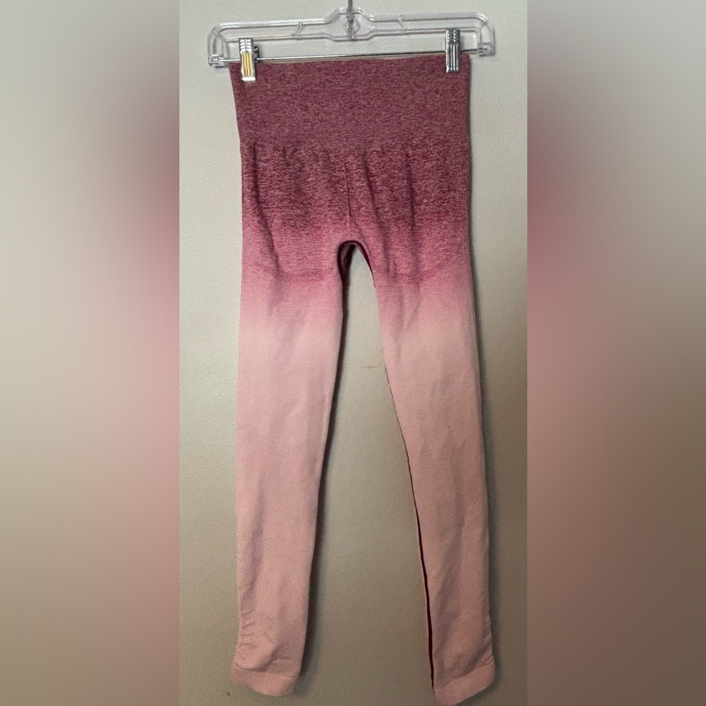 Gymshark Pink Ombre Leggings Size SM - Picture 2 of 5